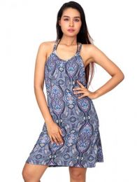 Detalle no seleccionable para compra Vestidos Hippies Alternativos - Vestido hippie con estampado VESN10.