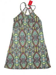 Modelo: Verde Vestido hippie con estampado Mod Verde