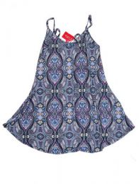 Modelo: Morado Vestido hippie suelto con Mod Morado