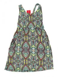 Modelo: Verde Vestido hippie suelto con Mod Verde