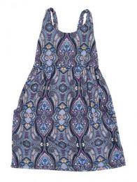 Modelo: Morado Vestido hippie suelto con Mod Morado