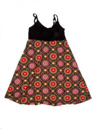 Modelo: Rojo Vestido hippie suelto estampado Mod Rojo