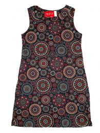 Modelo: Negro Vestidos Hippies Boho Étnicos - Vestido hippie con estampado VESN19 - Modelo Negro