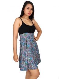 Detalle no seleccionable para compra Vestidos Hippies Alternativos - Vestido hippie suelto estampado VESN20.