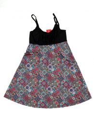 Modelo: Rojo Vestidos Hippies Alternativos - Vestido hippie suelto estampado VESN20 - Modelo Rojo