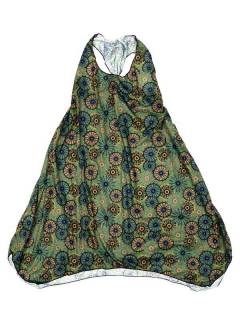 Modelo: Verde Vestidos Hippies y Etnicos - Vestido hippie con estampado VESN26 - Modelo Verde