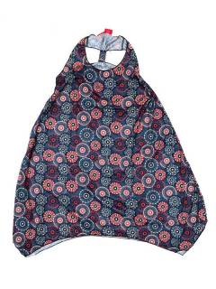 Modelo: Azul Vestidos Hippies y Etnicos - Vestido hippie con estampado VESN26 - Modelo Azul