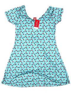 Outlet Ropa Hippie - Vestido hippie con estampado VESN27 - Modelo Azul