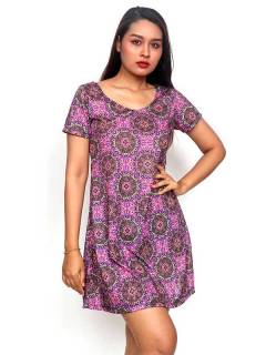 Detalle no seleccionable para compra Vestidos Hippie Boho Alternativos - Vestido hippie con estampado VESN28.