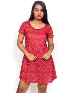 Vestidos de Verano - Vestido hippie con estampado VESN30.