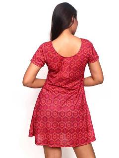 Vestidos de Verano - Vestido hippie con estampado VESN30.