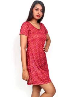 Vestidos de Verano - Vestido hippie con estampado VESN30.