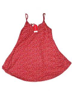 Modelo: Rojo Vestidos Hippies y Etnicos - Vestido hippie suelto con VESN32 - Modelo Rojo