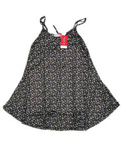 Modelo: Negro Vestidos Hippies y Etnicos - Vestido hippie suelto con VESN32 - Modelo Negro
