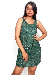 Detalle no seleccionable para compra Outlet Ropa Hippie - Vestido hippie suelto con VESN35.