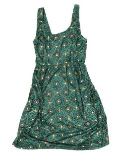 Modelo: Verde Vestidos Hippie Etnicos - Vestido hippie suelto con VESN35 - Modelo Verde