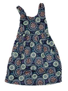 Modelo: Azul Vestidos Hippie Etnicos - Vestido hippie suelto con VESN36 - Modelo Azul