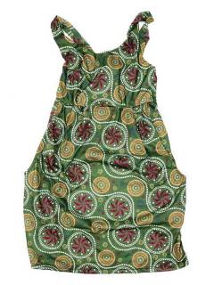Modelo: Verde Vestidos Hippie Etnicos - Vestido hippie suelto con VESN36 - Modelo Verde