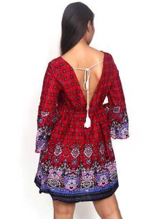 Outlet Ropa Hippie - Vestido hippie suelto con VESN38.