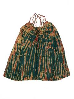 Modelo: Verde Vestidos Hippie y Alternativos - Vestido hippie corto suelto VETO02 - Modelo Verde