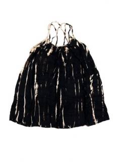 Modelo: Negro Vestidos Hippie y Alternativos - Vestido hippie corto suelto VETO02 - Modelo Negro