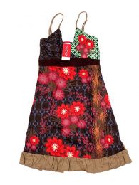 Modelo: Marrón Vestidos Hippies Boho Étnicos - Vestido hippie con estampados VEUN106 - Modelo Marrón