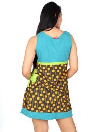 Detalle no seleccionable para compra Vestidos Hippies Boho Étnicos - Vestido de tirante ancho con VEUN112.