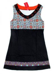Modelo: Negro Vestido detalles estampados Mod Negro