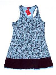 Modelo: Azul Vestido detalles estampados Mod Azul