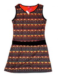 Detalle no seleccionable para compra Outlet Ropa Hippie - Vestido con frontal estampados VEUN83.