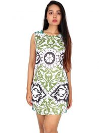 Detalle no seleccionable para compra Vestidos Hippies Boho Étnicos - Vestido estampados étnico VEUN85.