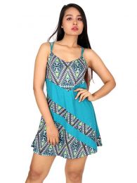 Detalle no seleccionable para compra Outlet Ropa Hippie - Vestido estampados étnico VEUN86.
