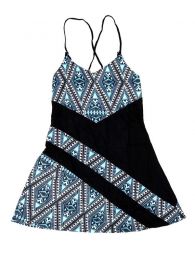 Modelo: Negro Vestidos Hippies Alternativos - Vestido estampados étnico VEUN86 - Modelo Negro