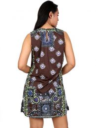 Detalle no seleccionable para compra Vestidos Hippie Ethnic Boho - Vestido estampados étnicos VEUN97.
