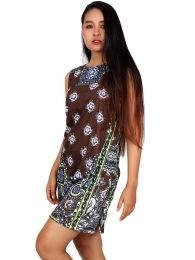 Detalle no seleccionable para compra Vestidos Hippie Ethnic Boho - Vestido estampados étnicos VEUN97.