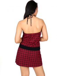 Detalle no seleccionable para compra Vestidos Hippie Boho Alternativos - Vestido con frontal estampados VEUN99.
