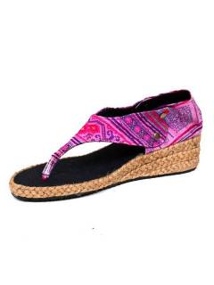 Modelo: Rosa 20 Sandalias y Zuecos - Sandalia de cuña alta ZNN02 - Modelo Rosa 20