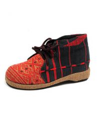 Modelo: 151 Sandalias y Zuecos - Bota realizada con telas étnicas ZNN12 - Modelo 151