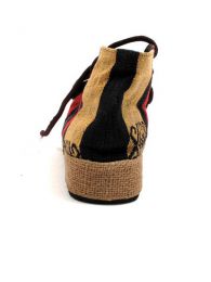 Detalle no seleccionable para compra Sandalias y Zuecos - Bota realizada con telas étnicas ZNN12.