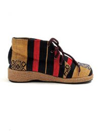 Modelo: 152 Sandalias y Zuecos - Bota realizada con telas étnicas ZNN12 - Modelo 152