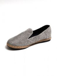 Sandalias y Zuecos - Zapato liso de fibras naturales ZNN14 - Modelo Gris