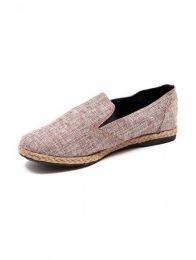 Sandalias y Zuecos - Zapato liso de fibras naturales ZNN14 - Modelo Granate