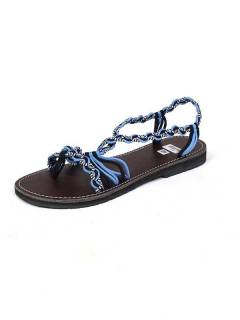 Sandalia hippie tiras algodón Gris.,  para comprar al por mayor o detalle  en la categoría de Sandalias y Zuecos Hippie para Hombre o Mujer | ZAS . [ZSC13]