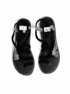  Sandalia hippie tiras algodón Negro. para comprar al por mayor o detalle  en la categoría de Sandalias y Zuecos Hippie para Hombre o Mujer | ZAS   [ZSC14] .