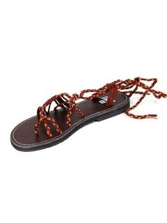 Sandalia Romana de cordones Marrones [ZSC15]. Sandalias y Zuecos para comprar al por mayor o detalle  en la categoría de Sandalias y Zuecos Hippie para Hombre o Mujer | ZAS .