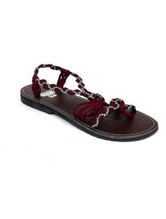  Sandalia hippie tiras algodón Granate. para comprar al por mayor o detalle  en la categoría de Sandalias y Zuecos Hippie para Hombre o Mujer | ZAS   [ZSC17] .