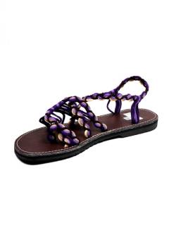  Sandalia hippie tiras algodón Morado. para comprar al por mayor o detalle  en la categoría de Sandalias y Zuecos Hippie para Hombre o Mujer | ZAS   [ZSC23] .