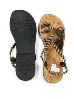 Detalle no seleccionable para compra Sandalias y Zuecos - Sandalia artesanal con base ZSC27.