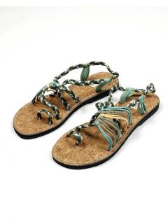 Detalle no seleccionable para compra Sandalias y Zuecos - Sandalia artesanal con base ZSC29.