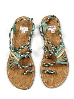 Detalle no seleccionable para compra Sandalias y Zuecos - Sandalia artesanal con base ZSC29.